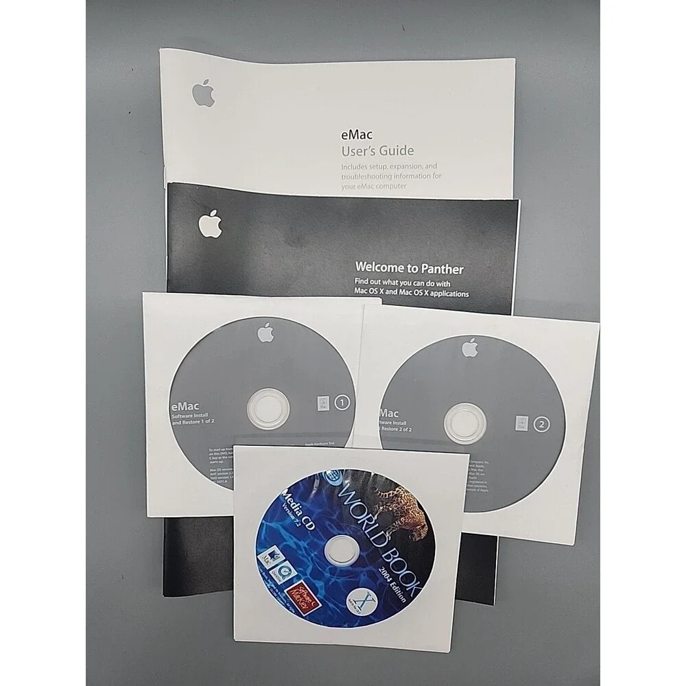 Apple eMac User Guide Software 2004 Install and Restore OS X 10.3.4